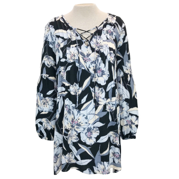 Billabong Just Like You Floral Tunic Dress XS - Picture 2 of 7
